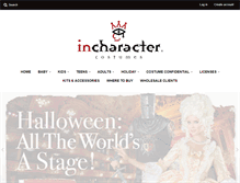 Tablet Screenshot of incharacter.com